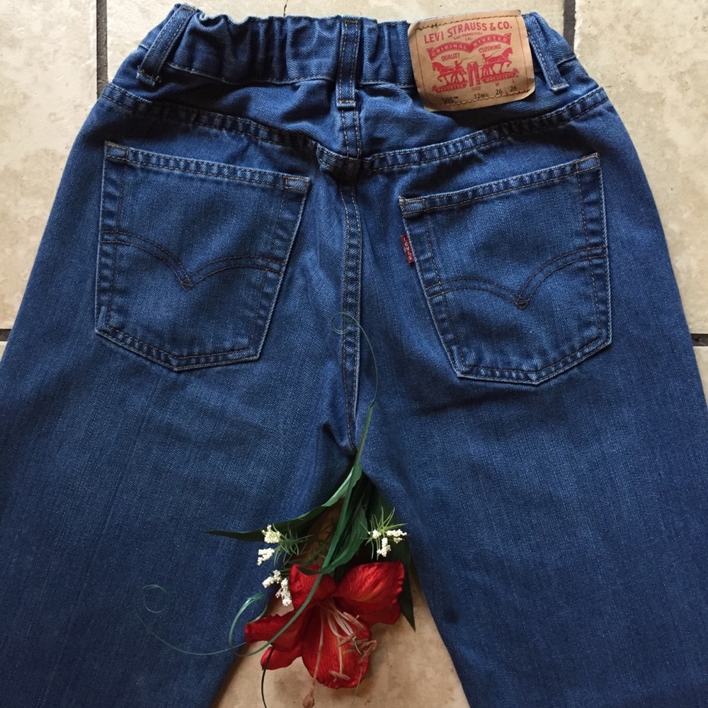Levi’s 505 Regular Kids 12 26x26 Denim Jeans - Picture 7 of 8